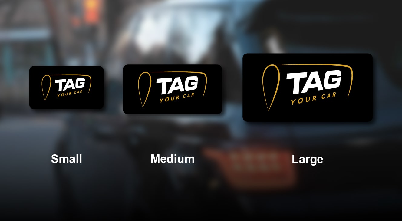 Tag-your-car-Custom-car-tags- size-guide