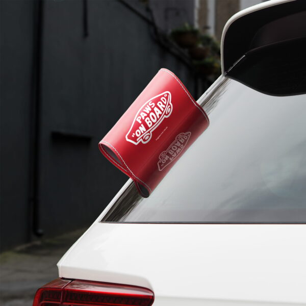 Car Tag Paws on Board Vans Style Tag Your Car BG