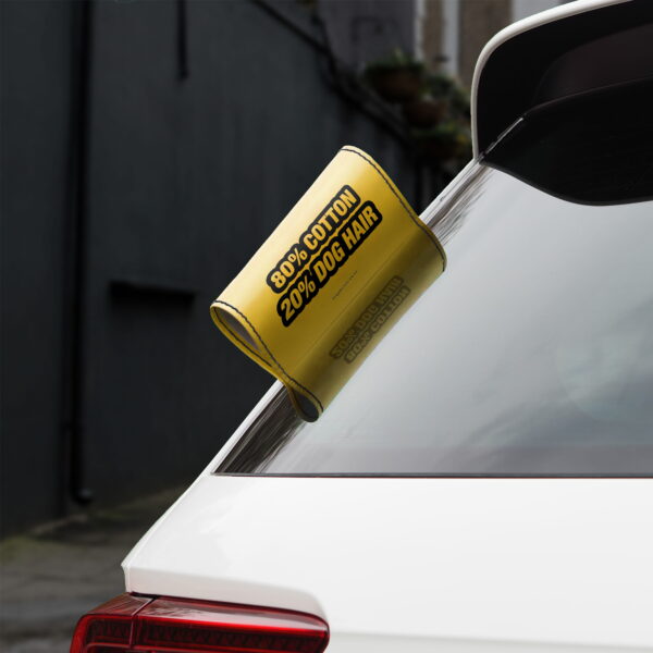 Car Tags Cotton and Dog Hair Tag Your Car BG